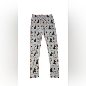 Christmas pug pajama pants